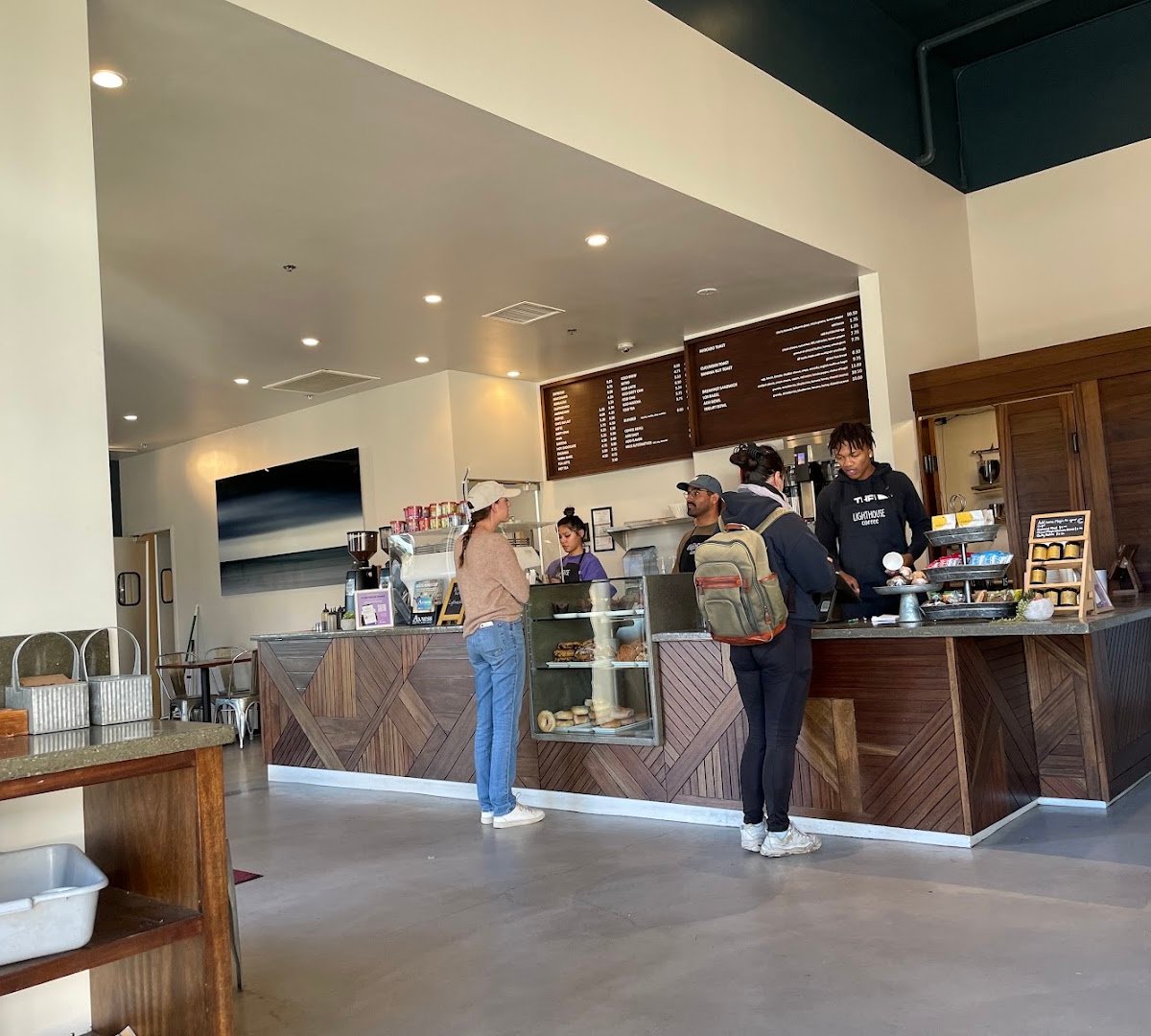 Interior of Lighthouse Coffee, specialty coffee shop in Santa Barbara