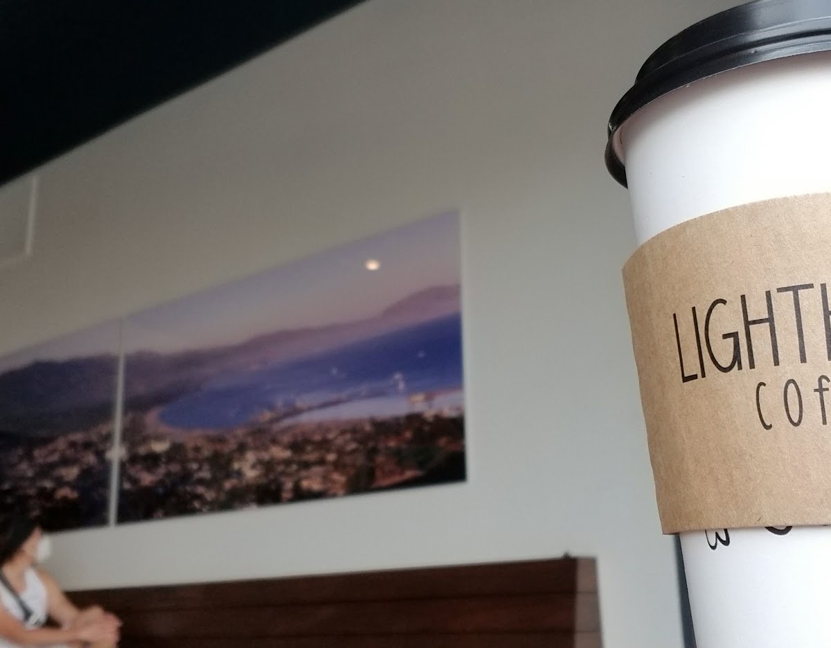 Coffee at Lighthouse Coffee, specialty coffee shop in Santa Barbara