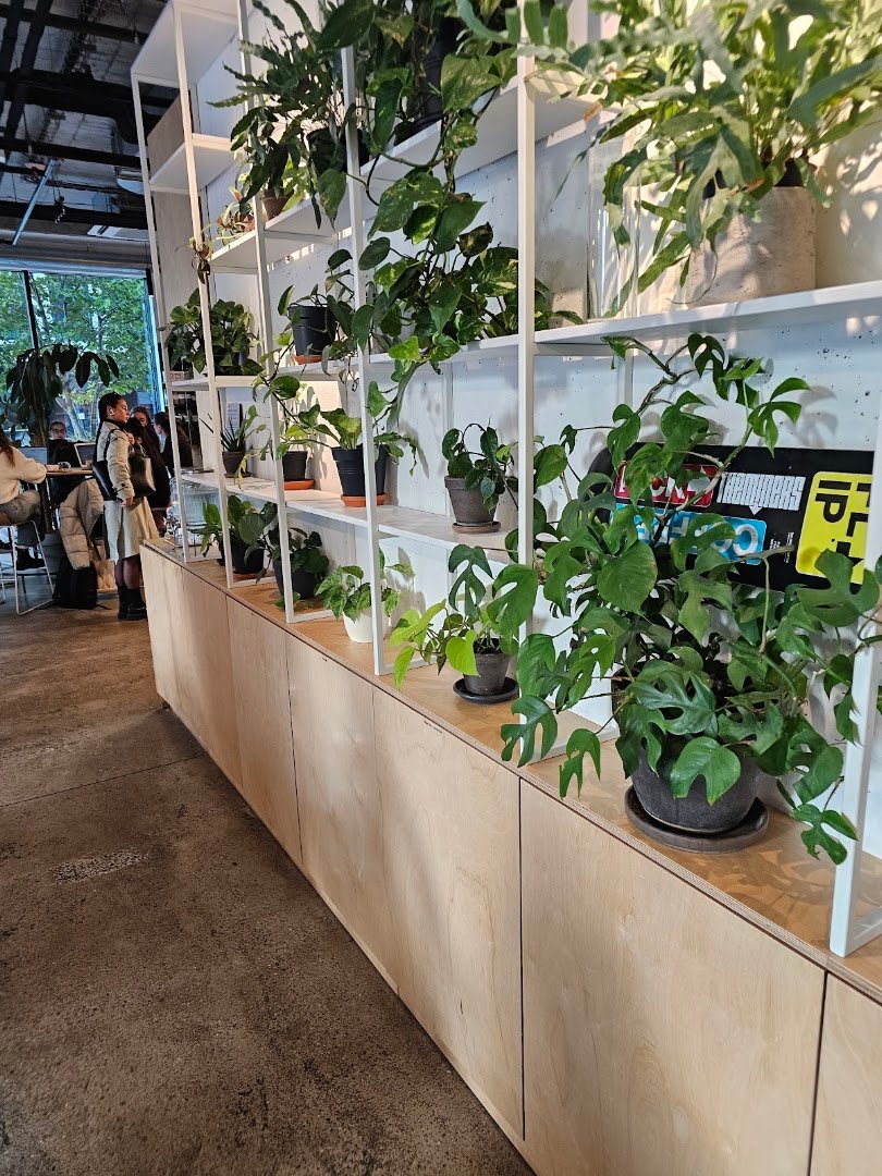 Interior of The Miners Coffee Churchill, specialty coffee shop in Prague