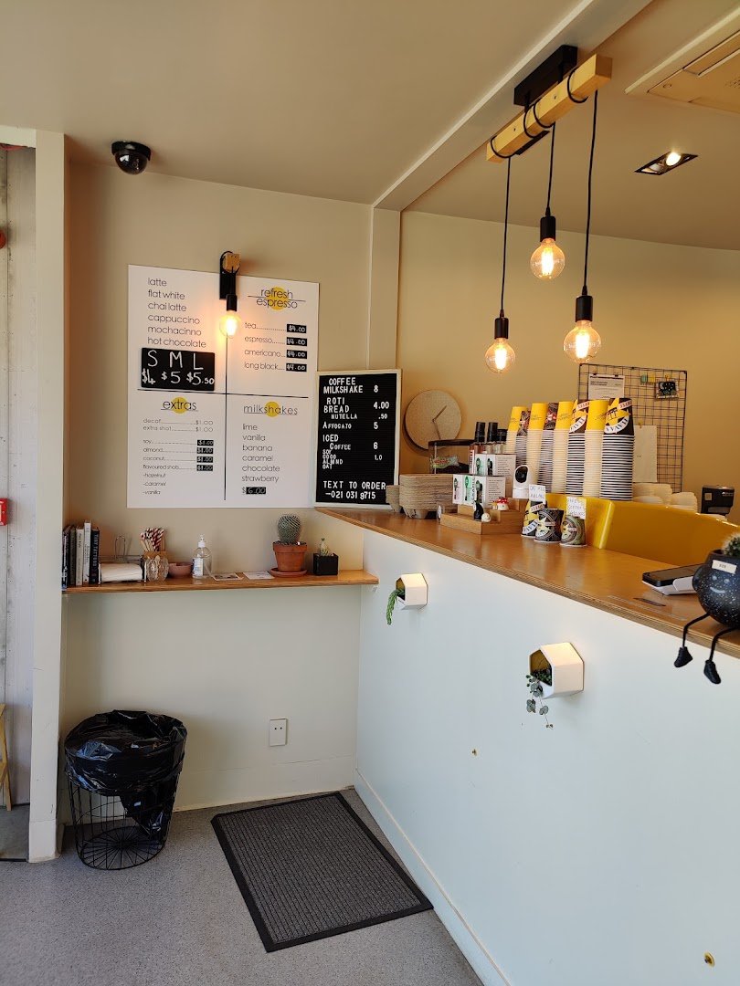 Interior of Refresh Espresso, specialty coffee shop in Wellington