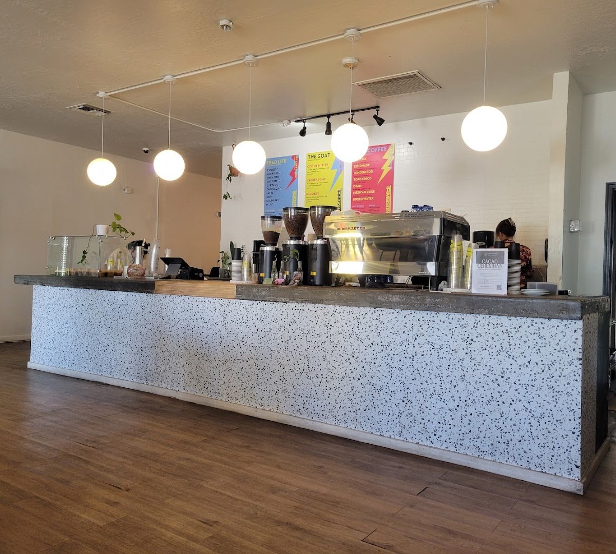 Interior of Tamosan Coffee Lounge, specialty coffee shop in Phoenix