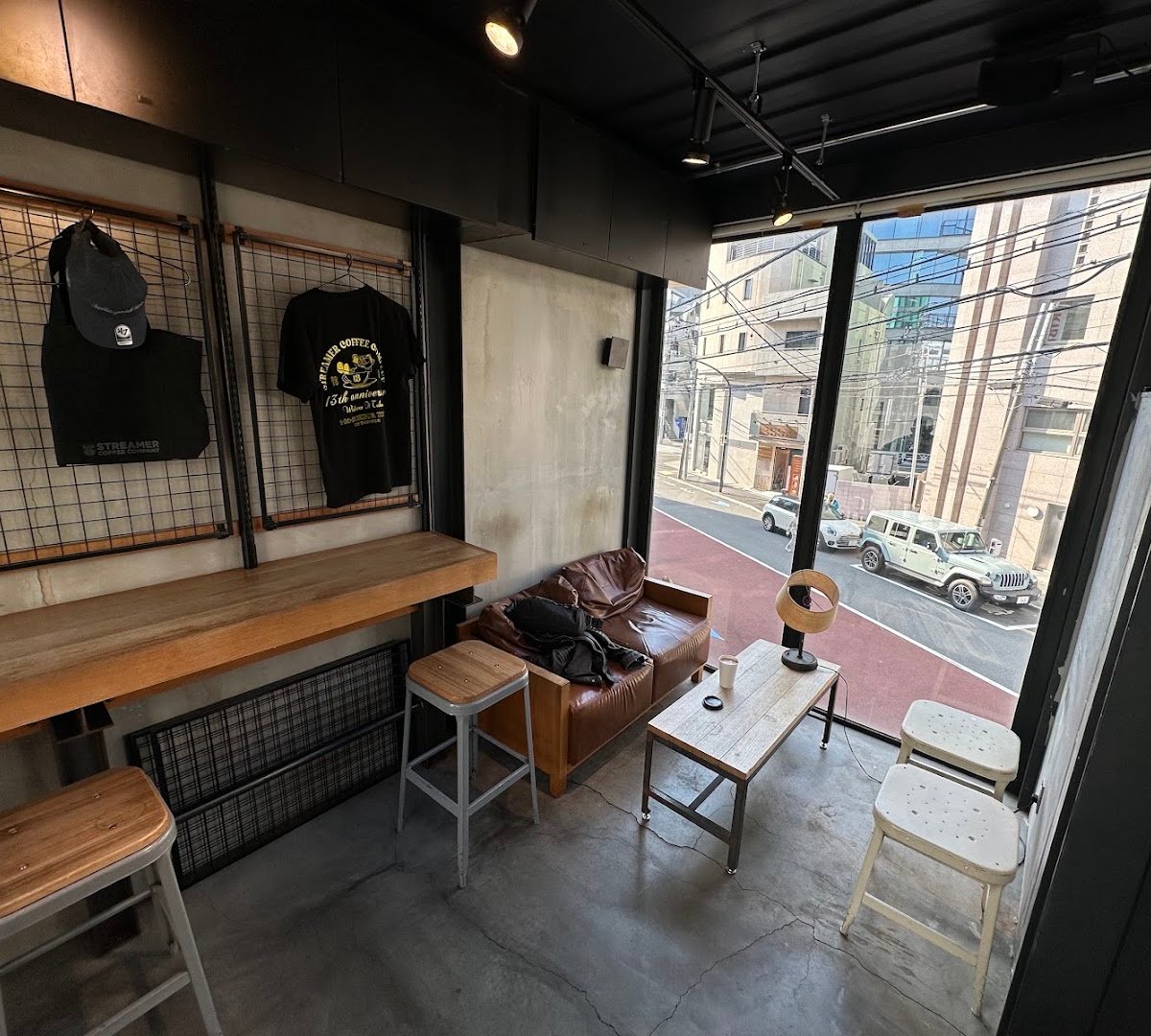 Interior of Streamer Coffee Company Harajuku, specialty coffee shop in Tokyo