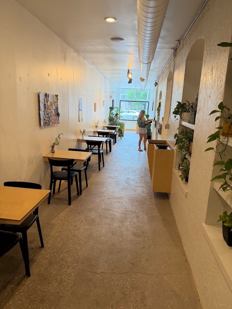 Interior of Duck Rabbit Coffee, specialty coffee shop in Cleveland