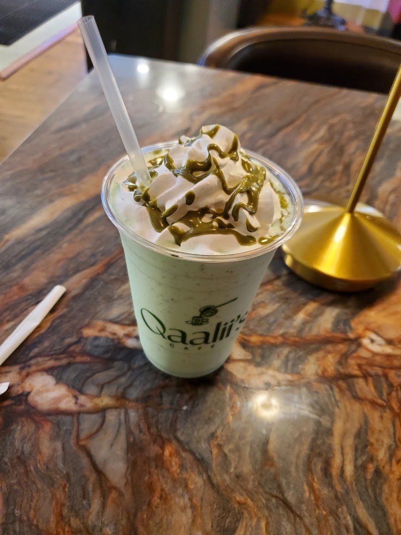 Coffee at Qaalii's Cafe, specialty coffee shop in Newark