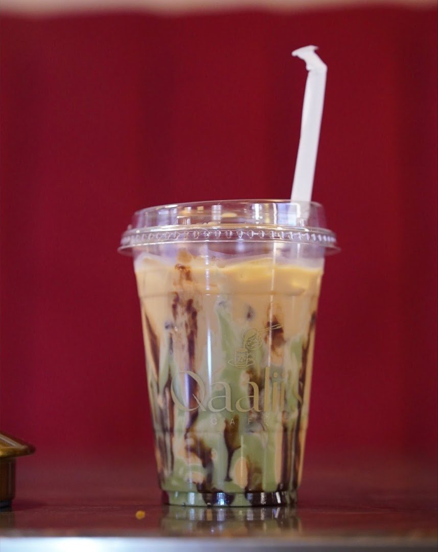 Coffee at Qaalii's Cafe, specialty coffee shop in Newark