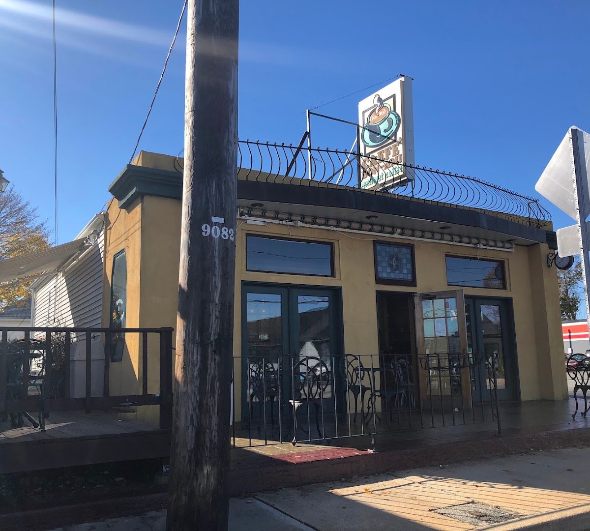 Storefront of Caffe-Bon-Ami, Inc., specialty coffee shop in Providence
