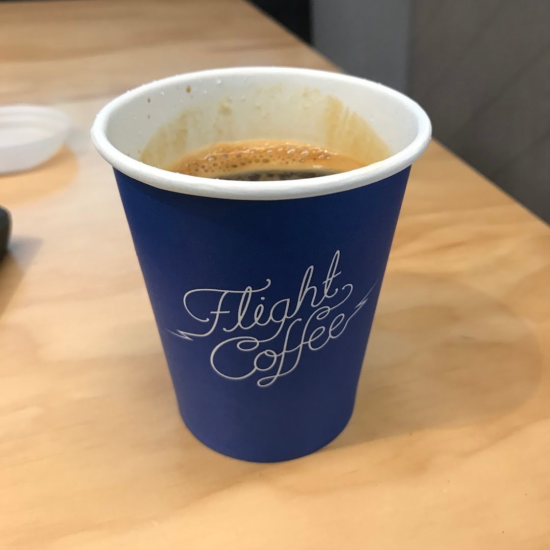 Coffee at Flight Coffee, specialty coffee shop in Auckland