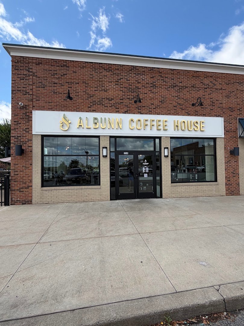 Storefront of Albunn Coffee House, specialty coffee shop in Rochester