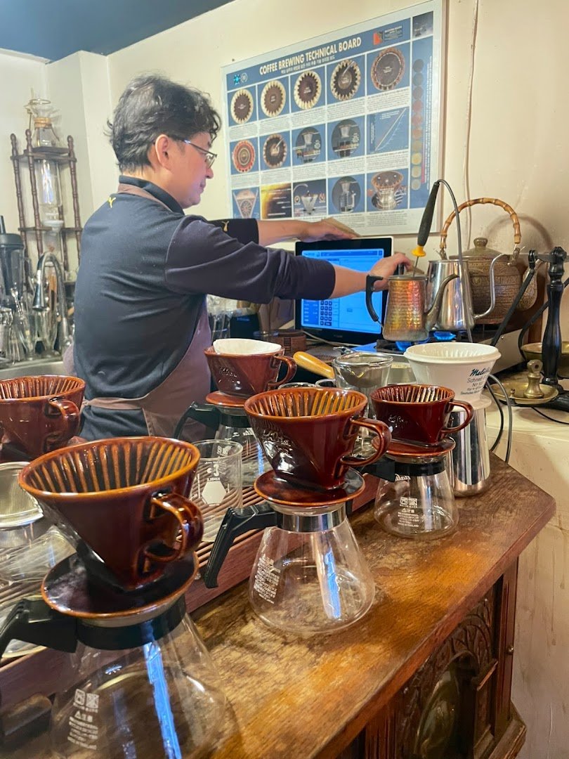 Interior of Coffee House Maisha, specialty coffee shop in Seoul