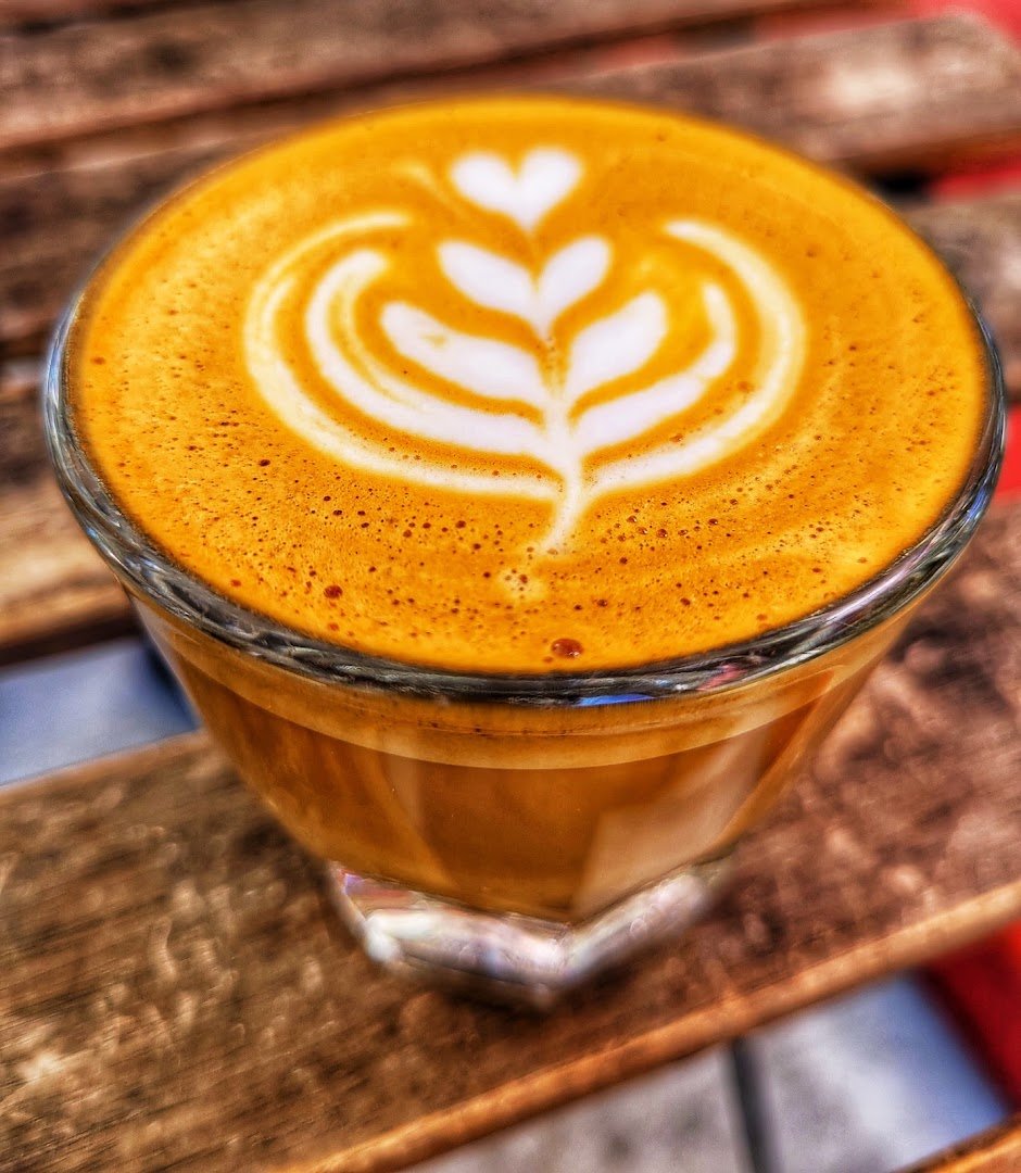 Coffee at Dark Horse Coffee Roasters., specialty coffee shop in San Diego