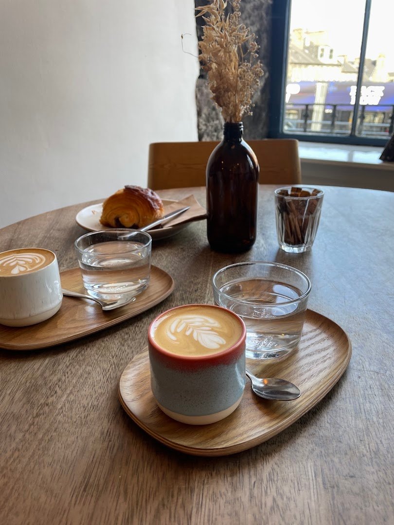Coffee at Fortitude Coffee, specialty coffee shop in Edinburgh