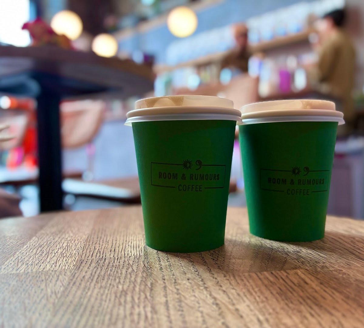 Coffee at Room & Rumours Coffee, specialty coffee shop in Edinburgh