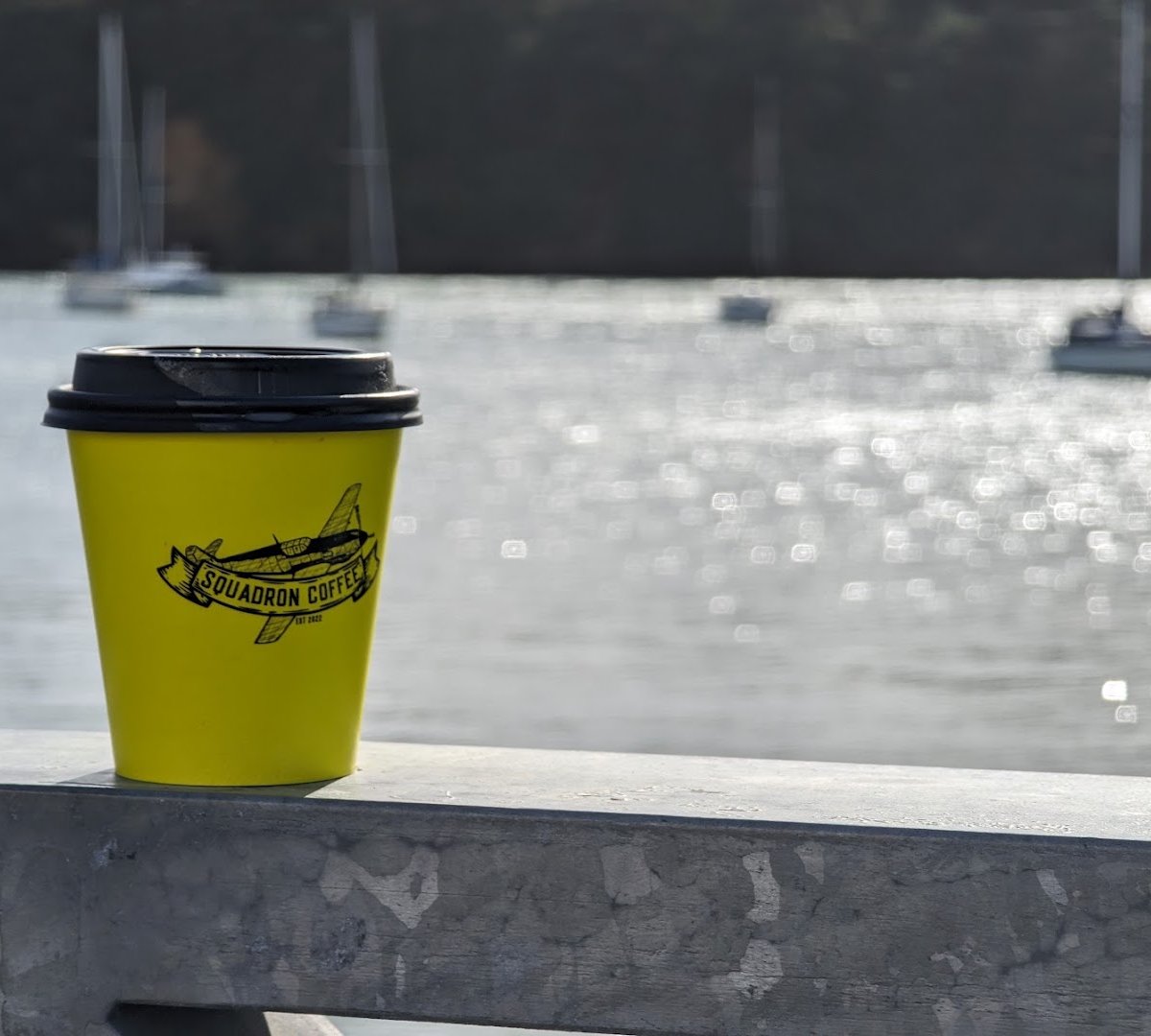 Coffee at Squadron Coffee, specialty coffee shop in Auckland