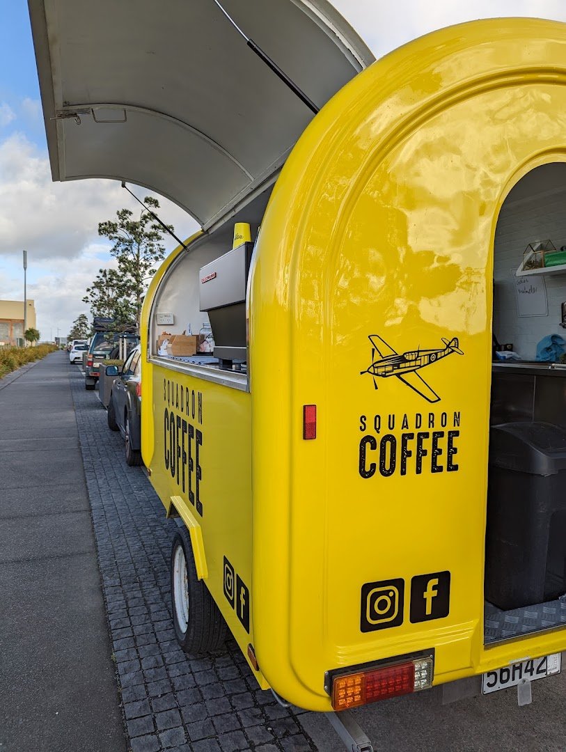 Storefront of Squadron Coffee, specialty coffee shop in Auckland