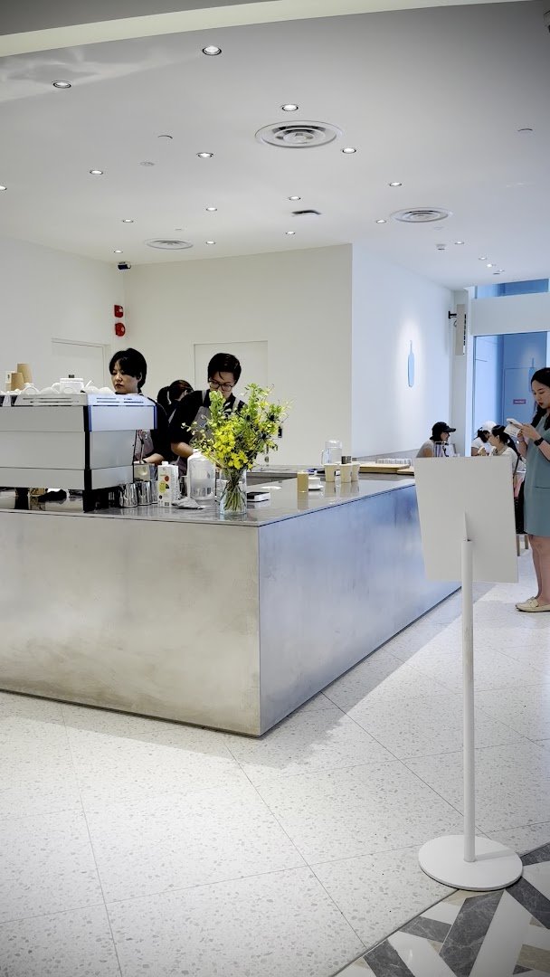 Interior of Blue Bottle Coffee, specialty coffee shop in Singapore