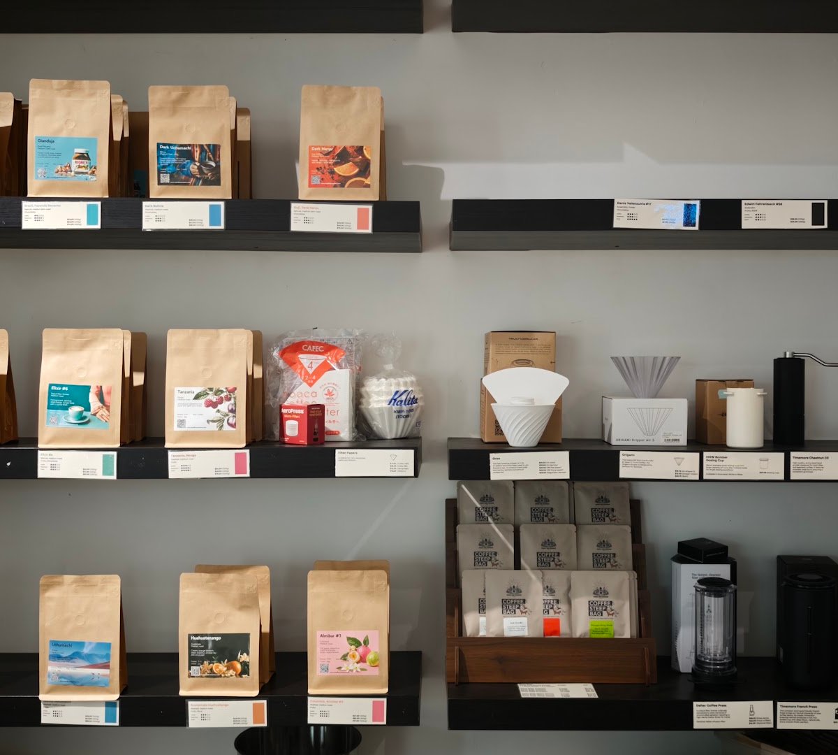 Interior of Round Boy Roasters, specialty coffee shop in Singapore