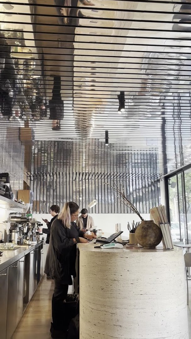 Interior of ANOTHeR, specialty coffee shop in Mexico City