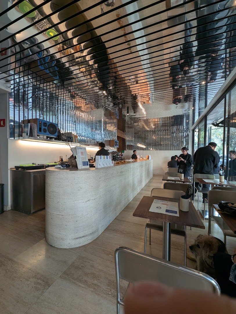 Interior of ANOTHeR, specialty coffee shop in Mexico City