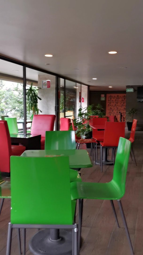 Interior of Bola de Oro, specialty coffee shop in Mexico City