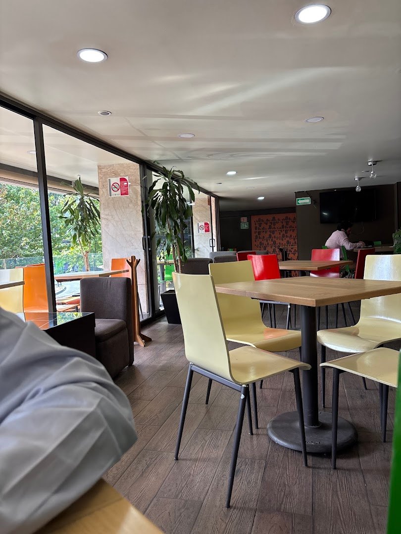 Interior of Bola de Oro, specialty coffee shop in Mexico City