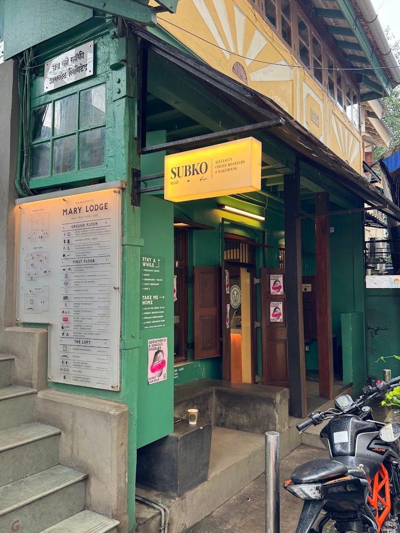 Storefront of Subko Mini at Art and Charlie, specialty coffee shop in Mumbai