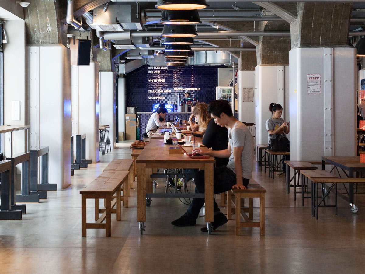 Interior of Brooklyn Roasting Company Namba, specialty coffee shop in Osaka