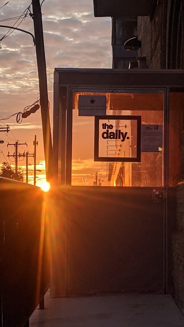 Storefront of the daily., specialty coffee shop in Philadelphia