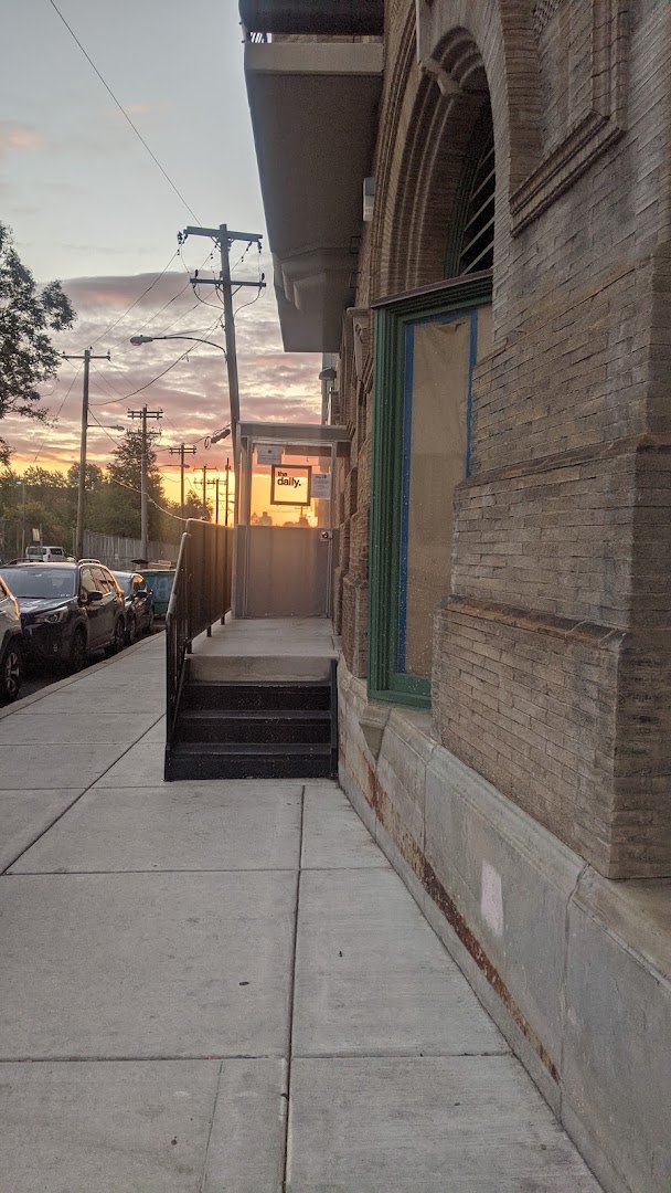 Storefront of the daily., specialty coffee shop in Philadelphia