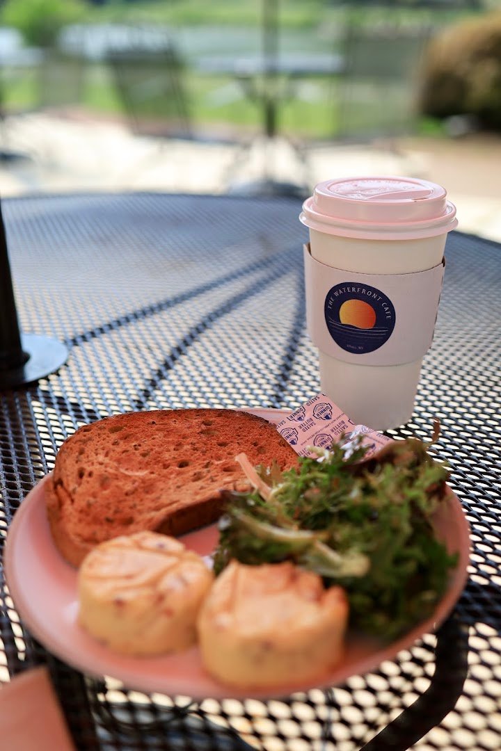 Coffee at The Waterfront Cafe, specialty coffee shop in Ithaca