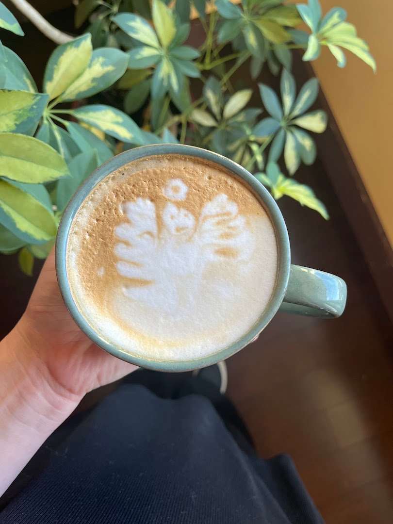 Coffee at The Waterfront Cafe, specialty coffee shop in Ithaca
