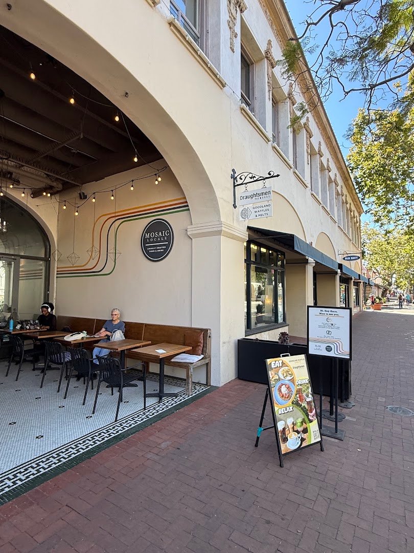 Storefront of Goodland Waffles and Melts, specialty coffee shop in Santa Barbara