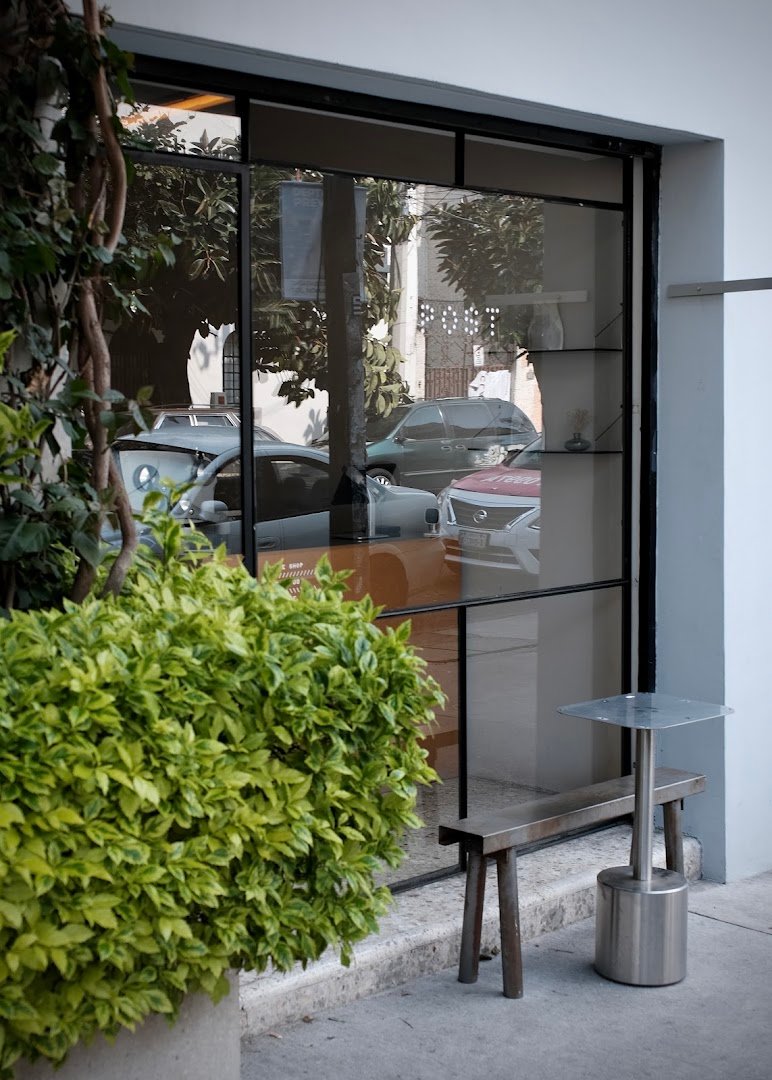 Storefront of post, specialty coffee shop in Mexico City