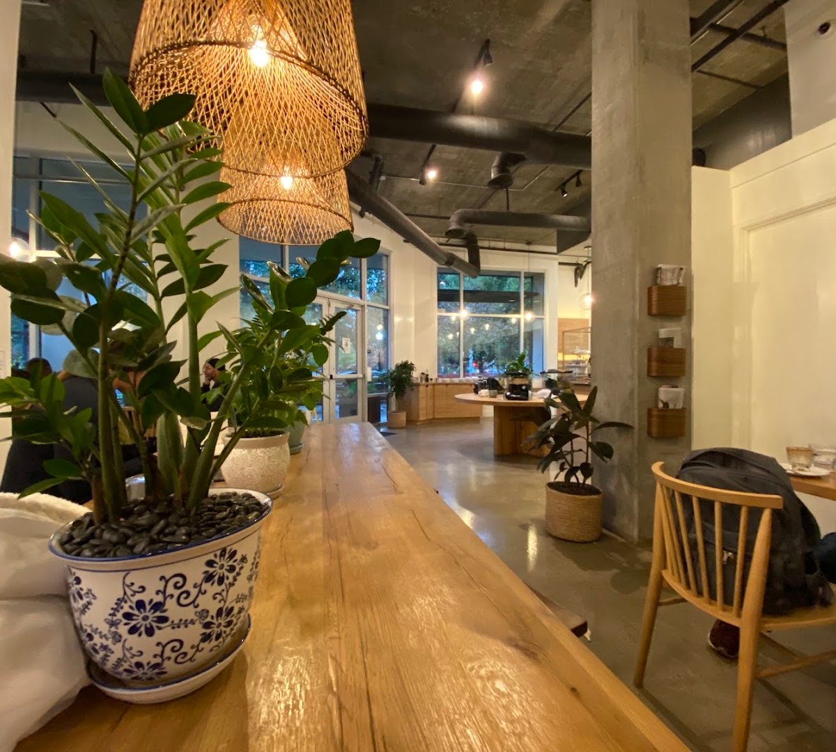 Interior of Temple Coffee Roasters, specialty coffee shop in Sacramento
