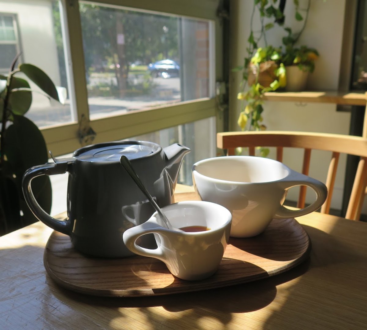 Coffee at Temple Coffee Roasters, specialty coffee shop in Sacramento