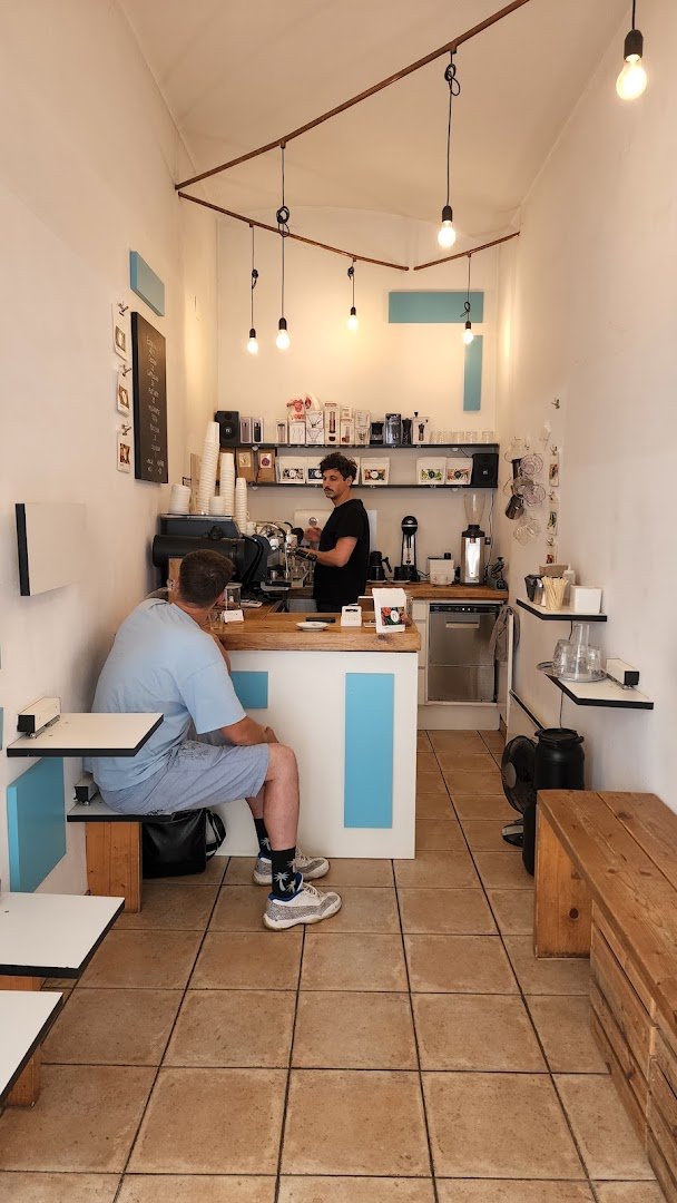 Interior of Kaffeemodul, specialty coffee shop in Vienna