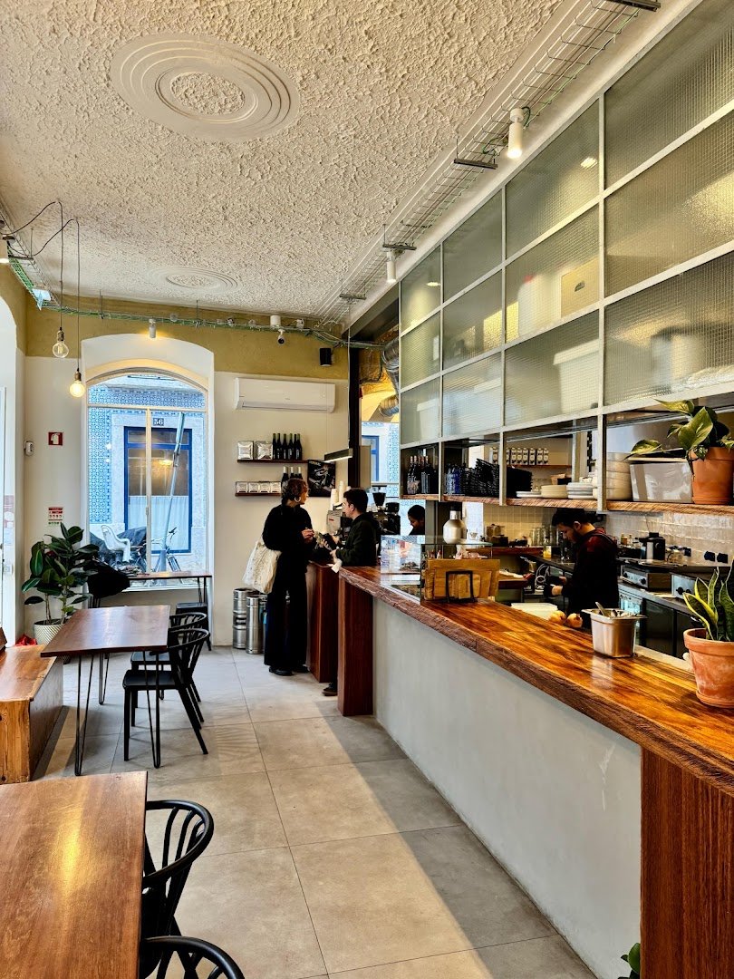 Interior of Neighbourhood Lisbon, specialty coffee shop in Lisbon