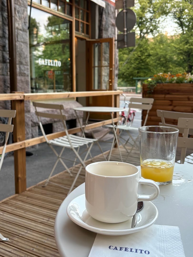Storefront of Cafelito, specialty coffee shop in Helsinki