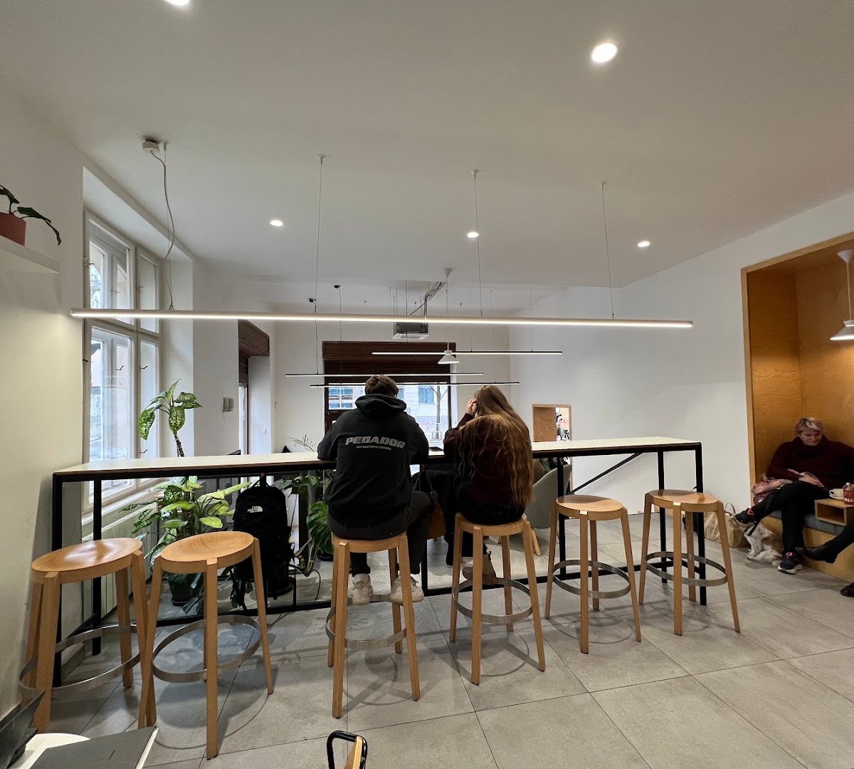 Interior of The Miners Coffee JZP, specialty coffee shop in Prague