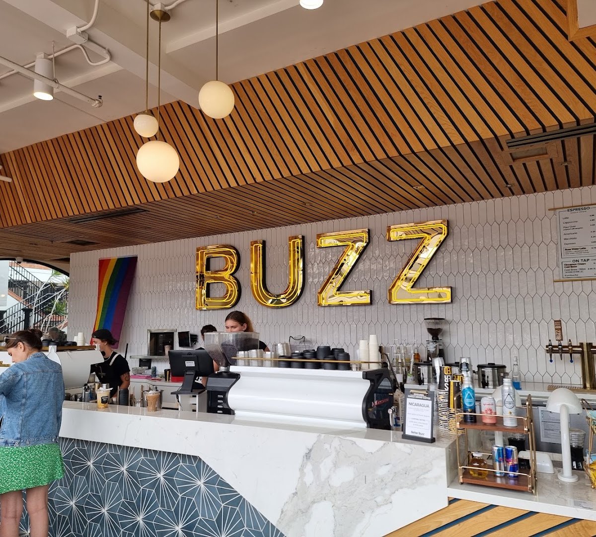 Interior of Better Buzz Coffee Fashion Valley, specialty coffee shop in San Diego
