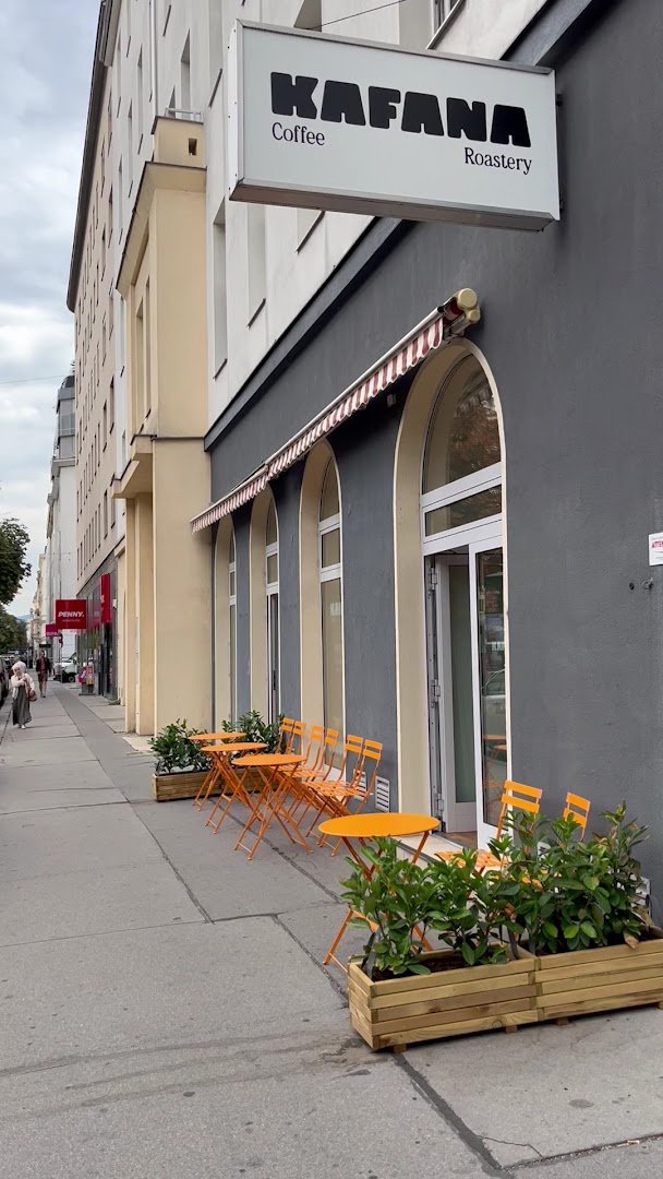 Storefront of Kafana | Coffee & Roastery, specialty coffee shop in Vienna