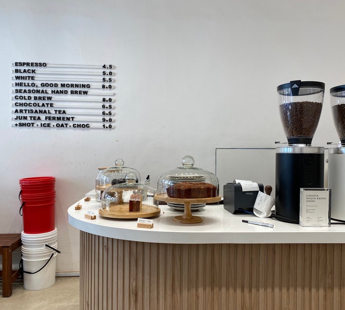 Interior of Pinhole Coffee Bar (Purvis), specialty coffee shop in Singapore