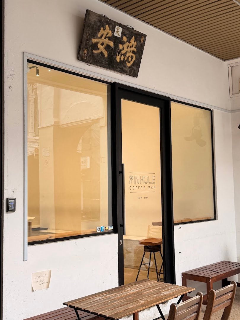 Storefront of Pinhole Coffee Bar (Purvis), specialty coffee shop in Singapore