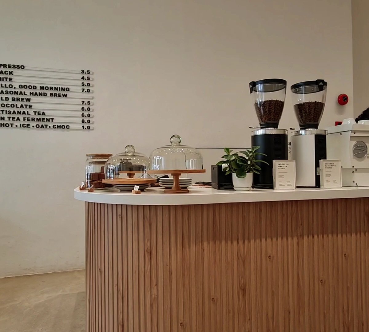 Interior of Pinhole Coffee Bar (Purvis), specialty coffee shop in Singapore