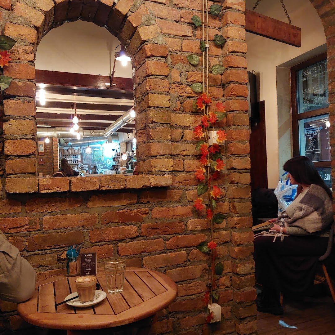 Interior of Cafe Mlin zemun, specialty coffee shop in Belgrade