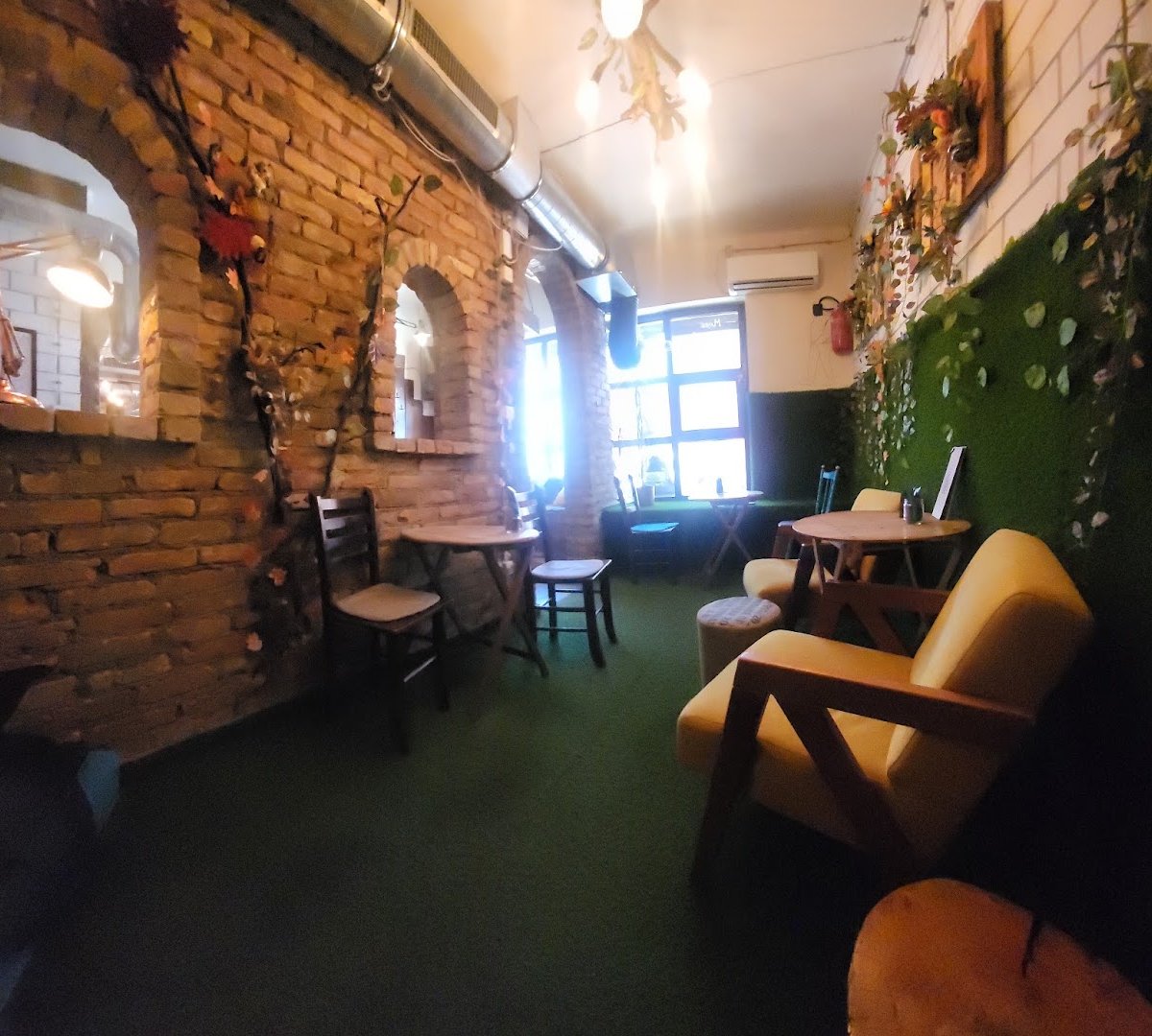 Interior of Cafe Mlin zemun, specialty coffee shop in Belgrade