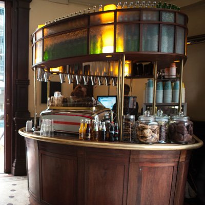 Interior of Mojo, specialty coffee shop in Wellington