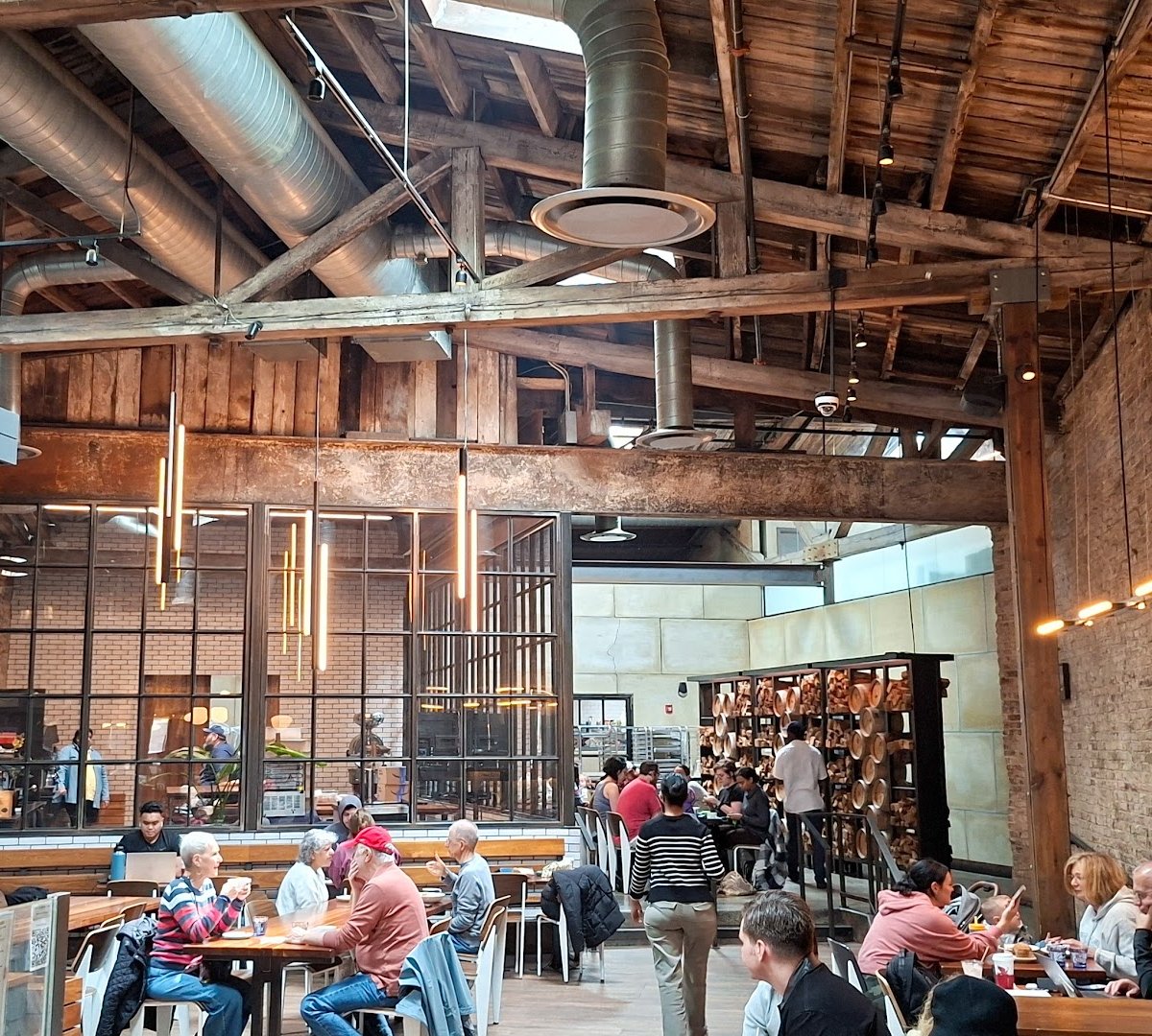 Interior of La Colombe Coffee Workshop, specialty coffee shop in Philadelphia