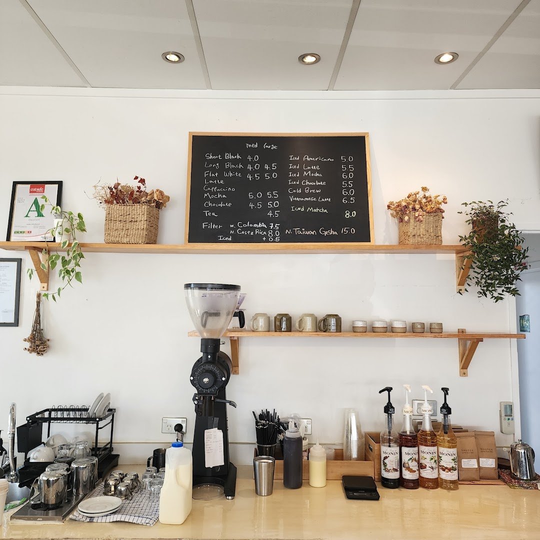 Interior of Haodee Coffee, specialty coffee shop in Auckland