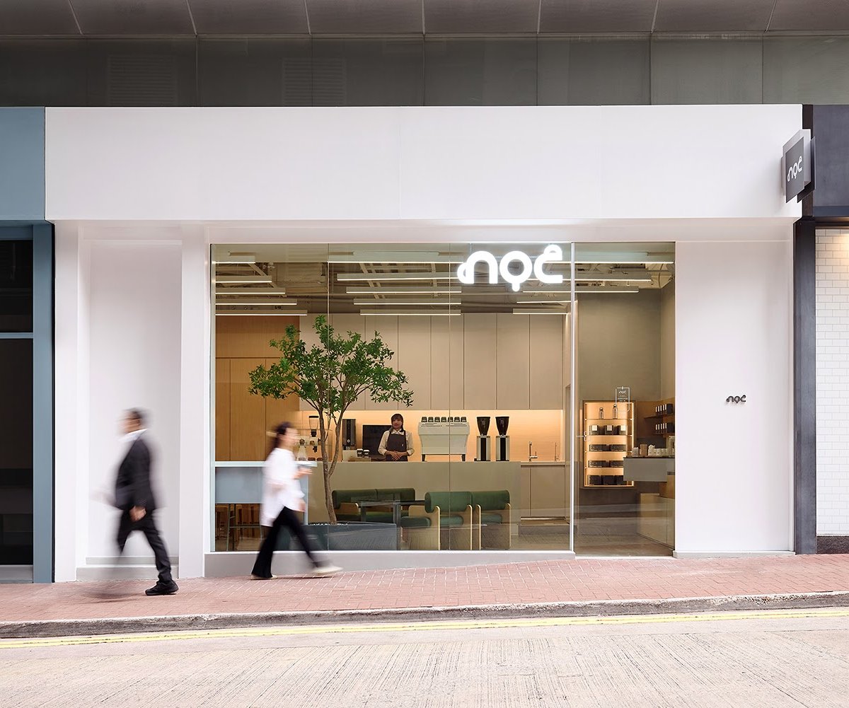 Storefront of noc, specialty coffee shop in Hong Kong