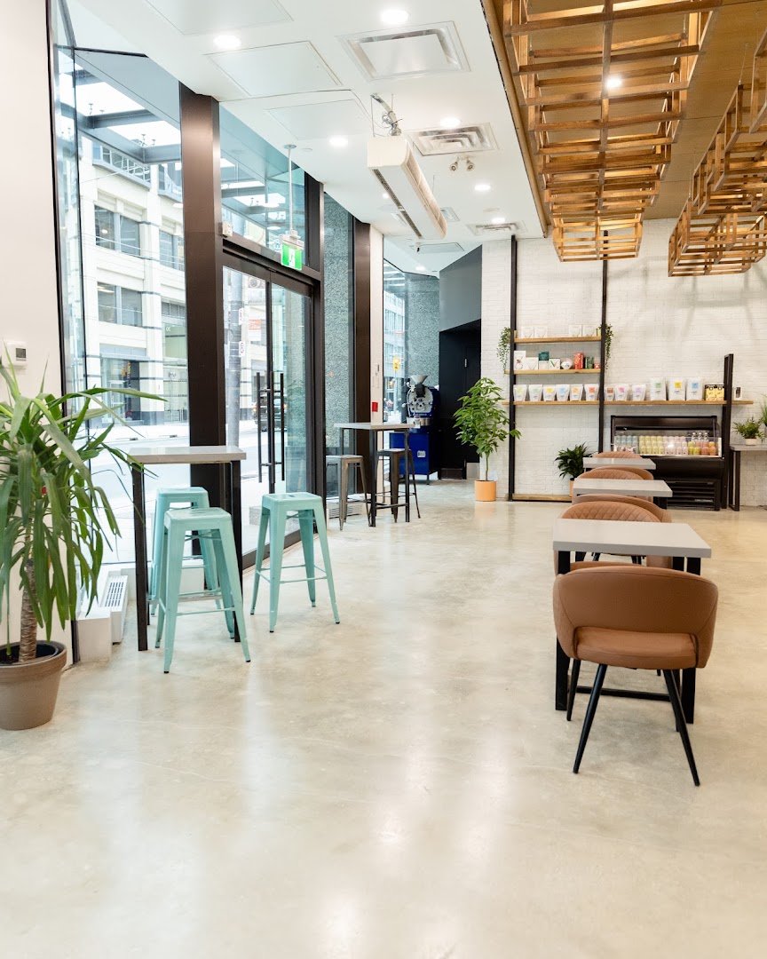 Interior of Hale Coffee Company, specialty coffee shop in Toronto